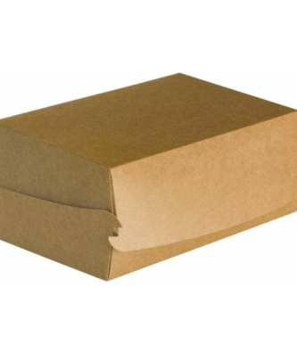 Grande boîte hamburger kraft brun 23,7 x 13,5 x 7,5 cm - par 100