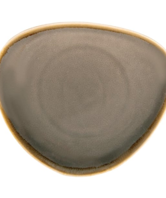 Assiettes triangulaires Olympia Kiln grises 280mm