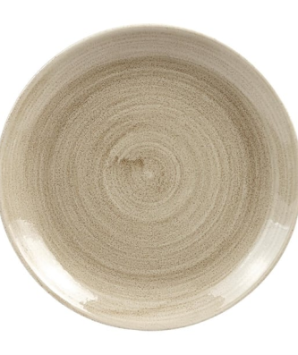 Assiettes rondes Churchill Stonecast Patina Antique Taupe 217mm (Lot de 12)