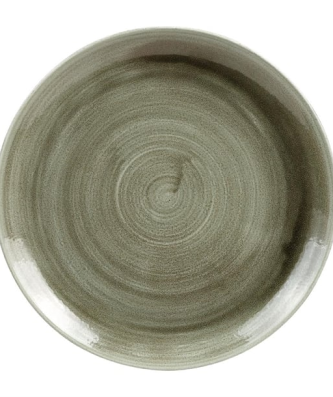 Assiettes rondes Churchill Stonecast Patina Antique Green 260mm (Lot de 12)