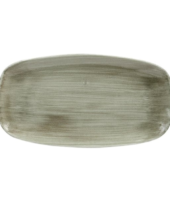 Assiettes oblongues Churchill Stonecast Patina Antique Green 355mm (Lot de 6)