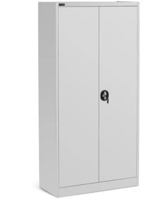 Armoire métallique - 180 cm - 4 étagères - Gris
