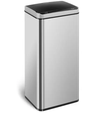 Poubelle automatique double - 80 l - Rectangulaire