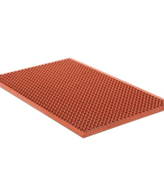 Tapis en caoutchouc - 153 x 92 x 1 cm - Rouge