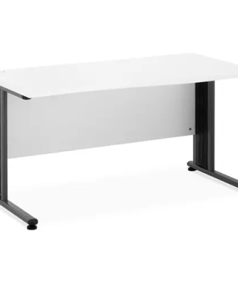 Bureau - 140 x 73,5 cm - Blanc/gris