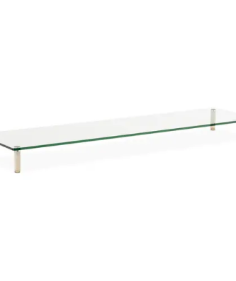 Rehausseur écran PC - Pour deux écrans - Verre