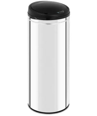 Poubelle automatique - 50 l - Avec récipient intérieur - Acier inoxydable
