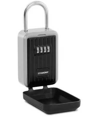 Boîte à clés - Serrure à combinaison - Anse - Couvercle