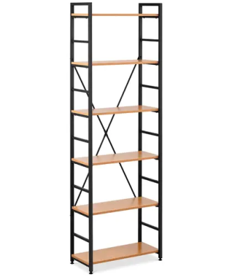 Bibliothèque étagère - 60 x 28 x 182.5 cm - 150 kg