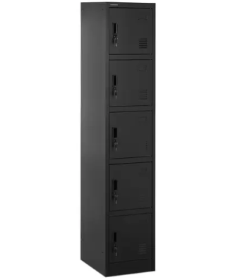 Casier métallique - 5 étagères - verrouillable - 100 kg