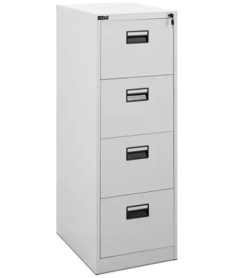 Caisson de bureau - verrouillable - 132 cm - 4 tiroirs