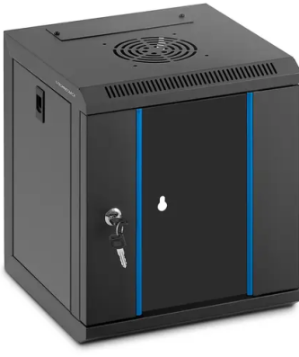 Baie serveur - 10 pouces - 6U - Verrouillable - 60 kg max. - Noir