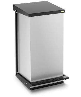 Poubelle à pédale - 70 l - Acier peint par poudrage