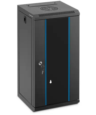 Baie serveur - 10 pouces - 12U - Verrouillable - 60 kg max. - Noir