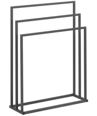 Porte-serviette sur pied - 3 barres - Largeur : 65 cm