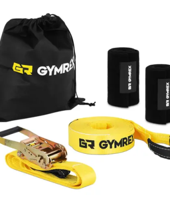 Slackline - 13 m - Cliquet - Protections pour arbres