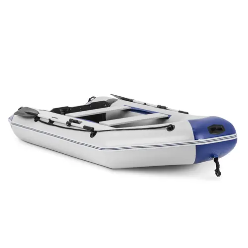 Bateau pneumatique - noir / blanc - 280 kg - plancher bois - 3 personnes