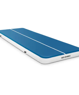 Air tumbling mat - 600 x 200 x 20 cm - 400 kg - Bleu/blanc