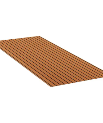 Tapis de sol bateau extérieur - 240 x 90 cm - marron/noir