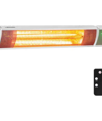 Chauffage infrarouge extérieur- 2 000 W - Télécommande