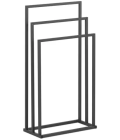 Porte-serviette sur pied - 3 barres - Largeur : 45 cm