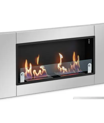 Cheminée éthanol - 2 x 1,5 l - murale