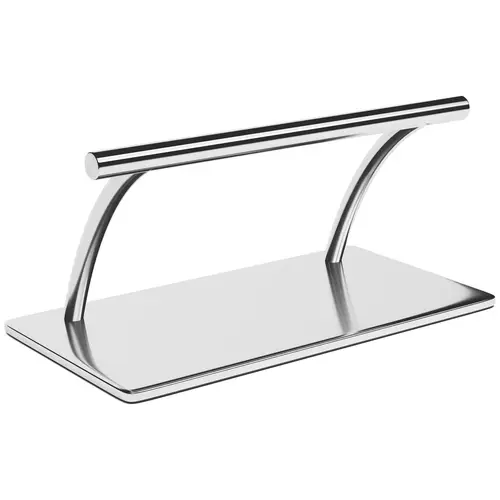 Repose-pieds de coiffure - Inox - 35 cm - Tube rond