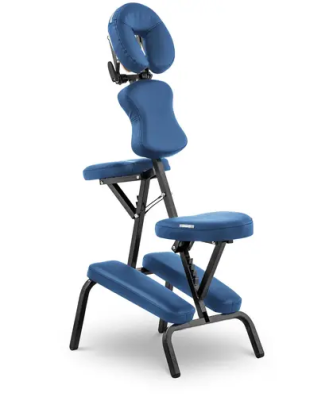 chaise de massage pliante - 130 kg - Bleu