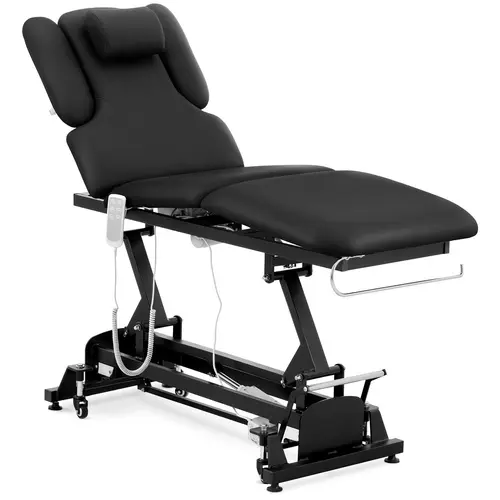 Table de massage électrique - 3 moteurs - 250 kg - Noir