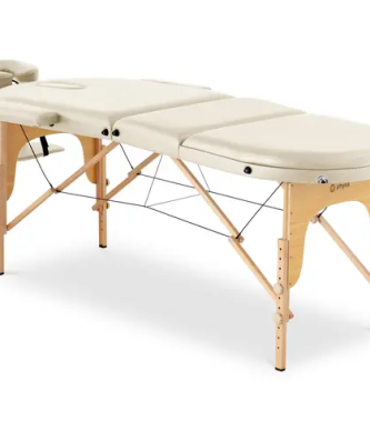 table de massage pliante - 185-211 x 70-88 x 63-85 cm - 227 kg - Beige