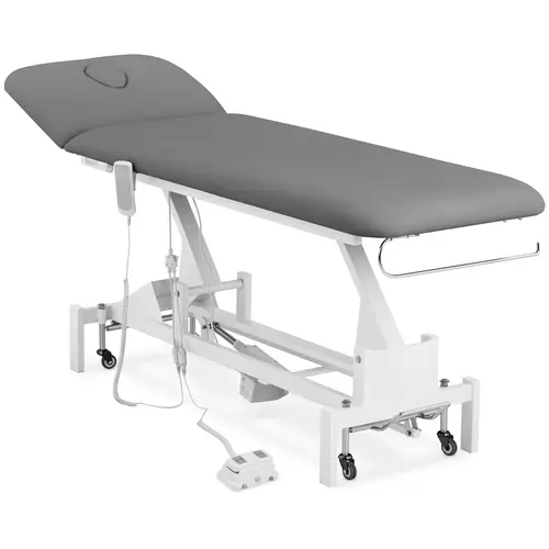 Table de massage électrique - 1 moteur - 200 kg - Gris, Blanc