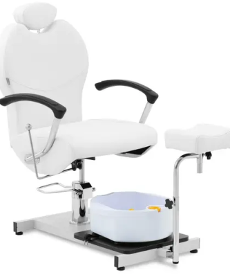 Fauteuil pédicure - avec repose-jambe et bain de pieds