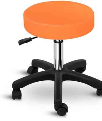 Tabouret de bureau - 450 - 580 mm - 150 kg - Orange