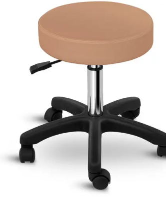 Tabouret de bureau - 450 - 580 mm - 150 kg - Cappuccino