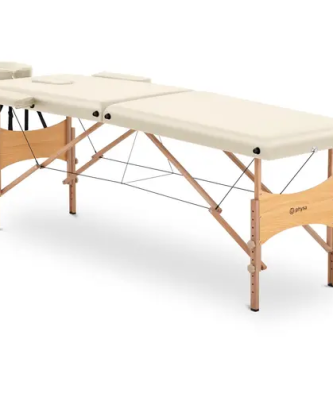 table de massage pliante - 185 x 60 x 63-86 cm - 227 kg - Beige