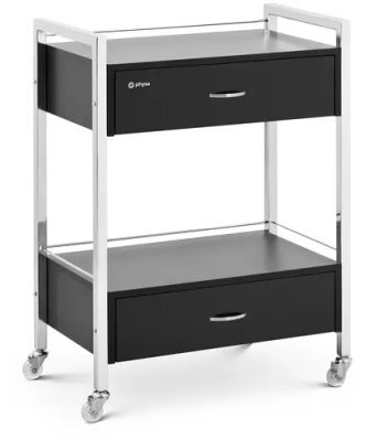 Charriot de coiffure - 2 tiroirs - 62 x 38 x 86.5 cm