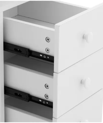 Table de manucure - 8 tiroirs - 8 roues - aspirateur