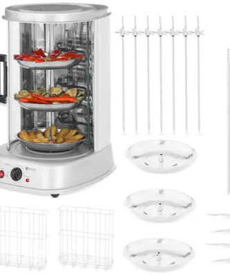 Rôtissoire verticale - 4-en-1 - 1 800 W - 31 l