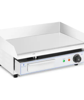 Plancha électrique professionnelle - 550 x 400 mm - Royal Catering - Lisse - 3,000 W