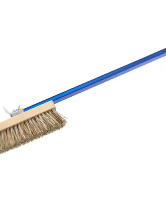 Brosse pour four à pizza - Brosse de 20 x 6 x 11 cm - Manche de 120 cm - Soies naturelles