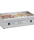 Plancha électrique nervurée - Double - 100 cm - 2 x 3 200 W