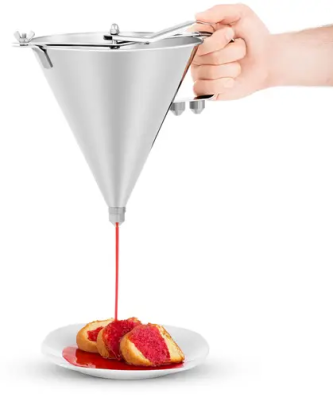 Entonnoir à piston - 2 litres - avec 3 embouts de remplissage