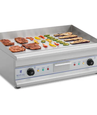 Plancha électrique lisse - Double - 75 cm - 2 x 3 200 W