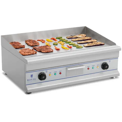 Plancha électrique lisse - Double - 75 cm - 2 x 3 200 W