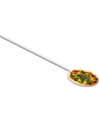 Pelle à pizza inox - 100 cm de long - 20 cm de diamètre