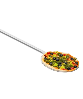 Pelle à pizza inox - 60 cm de long - 20 cm de diamètre