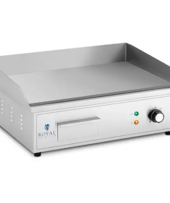 Plancha électrique professionnelle - 530 x 350 mm - Royal Catering - Surface Lisse - 3,000 W