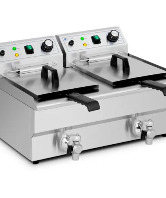 Friteuse électrique - 2 x 11 l - Royal Catering - 230 V