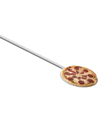 Pelle à pizza inox - 80 cm de long - 20 cm de diamètre