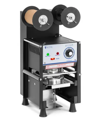 Machine à sceller automatique - 500 gobelets/h - Ø 95/90 mm - hauteur max. 180 mm - Royal Catering